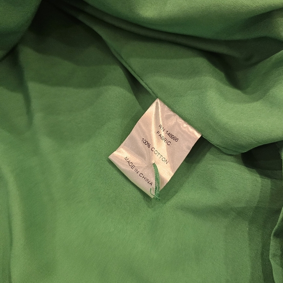 Abbey Glass Green 3D Floral Solid Sleeveless High Neck Top Size S - Picture 8 of 9